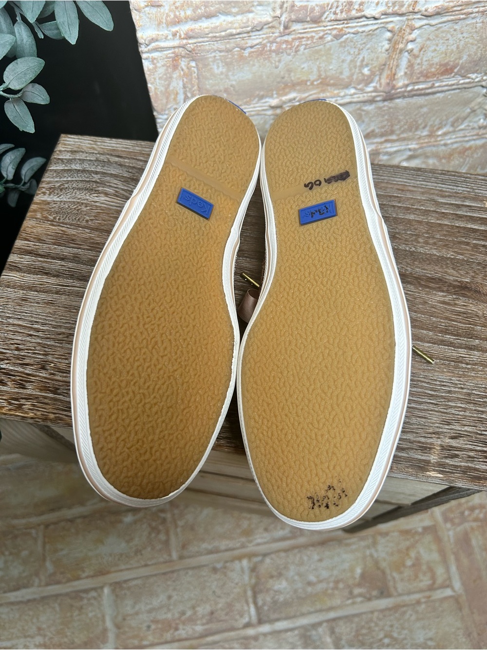 Keds x Kate Spade New York Champion Glitter Sneakers Rose Gold Size 6.5 #41 - Picture 9 of 10